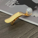 Silver Metal Hair Clip Claw with Teeth for Thick Hair Woman Accessories