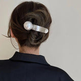 Silver Metal Hair Clip Claw with Teeth for Thick Hair Woman Accessories