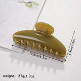 Unbreakable Girl Jelly Large Crescent Claws Hair Clips