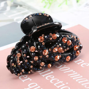Vintage Rhinestone Hair Claw Hairpin Crystal Hair Clips