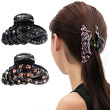 Vintage Rhinestone Hair Claw Hairpin Crystal Hair Clips