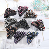 Vintage Rhinestone Hair Claw Hairpin Crystal Hair Clips