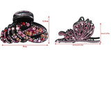 Vintage Rhinestone Hair Claw Hairpin Crystal Hair Clips