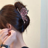 Vintage Rhinestone Hair Claw Hairpin Crystal Hair Clips