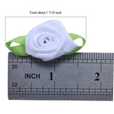 100pcs Mini Rose Flower Bow Wedding Craft Sewing DIY Accessories