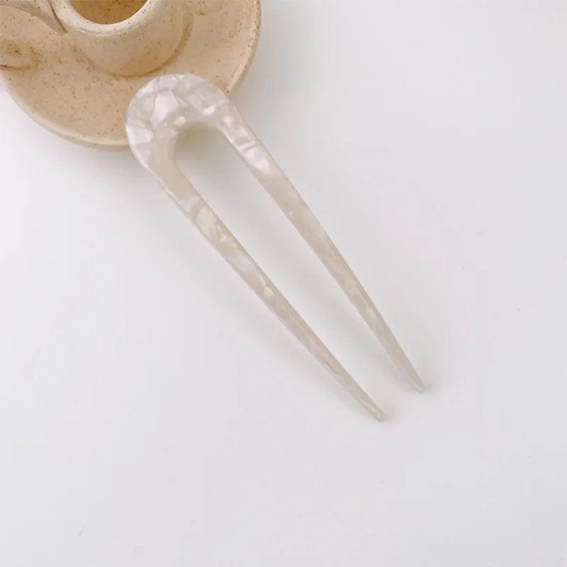 Shell Hair Clip Hair Pins Acetate Hair Sticks for Women