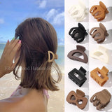 Hair Claw Clips Solid Hairpin Barrettes for Women Girl Headwear