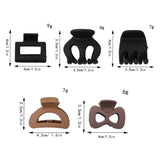 Hair Claw Clips Solid Hairpin Barrettes for Women Girl Headwear