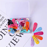 50Pcs/Set Solid Candy Hair Clip Dripping Hairpin Barrette Headdress