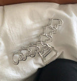 Harajuku Hollow Star Hair Claws Love Heart Clip Women Aesthetics Y2k