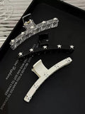 Harajuku Hollow Star Hair Claws Love Heart Clip Women Aesthetics Y2k