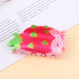 Fruit Hair Claw Clip Double-Sided Cartoon Print Acrylic Hair Clips Girls Gift