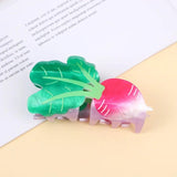 Fruit Hair Claw Clip Double-Sided Cartoon Print Acrylic Hair Clips Girls Gift