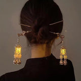 Chinese Lantern Hair Pin Clips LED Light Hair Accessories
