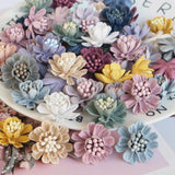 10PCS Mini Colorful Artificial Flower Heads DIY Clothing Hats Shoes Decor