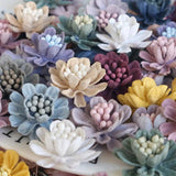 10PCS Mini Colorful Artificial Flower Heads DIY Clothing Hats Shoes Decor