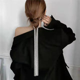 Silver Metal Hyperbole Tassel Hair Clip For Women