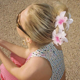 Bohemia Egg Flower Hair Clips Large Hair Claw Hairpin