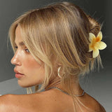 Bohemia Egg Flower Hair Clips Large Hair Claw Hairpin