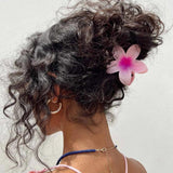 Bohemia Egg Flower Hair Clips Large Hair Claw Hairpin