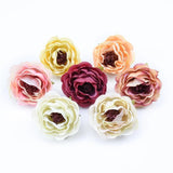 50/100 Mini Silk Rose Flower Wall DIY Candy Box Wedding Home Decor