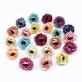 50/100 Mini Silk Rose Flower Wall DIY Candy Box Wedding Home Decor