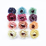 50/100 Mini Silk Rose Flower Wall DIY Candy Box Wedding Home Decor