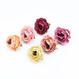 50/100 Mini Silk Rose Flower Wall DIY Candy Box Wedding Home Decor