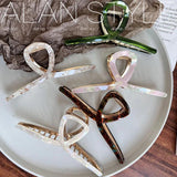 Acetate Alloy Large Hair Claw Shark Clip Girl Headwear