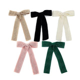 Plush Lace Tape Hair Bows Hairpins Girls Duckbilled Hair Clips Barrettes Clip