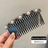 Pearl Hair Comb Bangs Broken Hair Finishing Tool