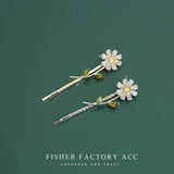 Flower Opal Pearl Hairpins Girls Hair Clips Barrettes Accessories