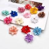 20pcs Silk Ribbon Flower Head DIY Sewing Clothing Shoes Hats Accessories