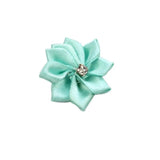 20pcs Silk Ribbon Flower Head DIY Sewing Clothing Shoes Hats Accessories