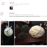 DIY Ball Heart Artificial Flower Base Rack Flores Mud Cable Ties