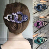 Large Rhinestone Hair Claw Multicolour Hair Clip