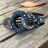 Large Rhinestone Hair Claw Multicolour Hair Clip