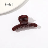 Geometric Jelly Hair Claw for Women Girls