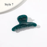 Geometric Jelly Hair Claw for Women Girls
