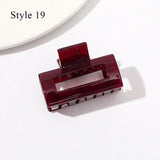 Geometric Jelly Hair Claw for Women Girls