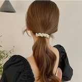 Pearl Hair Clip Ponytail Hairgrip Women Barrettes Claw Hairpins