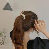 Pearl Hair Clip Ponytail Hairgrip Women Barrettes Claw Hairpins