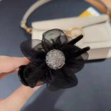 Flower Hair Claw Head Fixed Grip Clip Sweet Horsetail Grip Clip Hair Accessorie