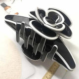 Acetate Camellia Hair Claw Clip for Women Girl French Head Accessories