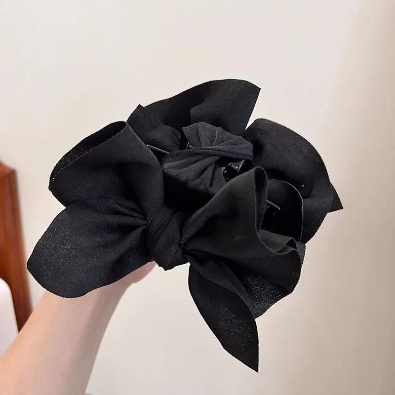 Fabric Bows Large Hair Claws Hair Accessories For Women