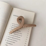 Suede Cross Hair Claw Barrettes for Women Girl