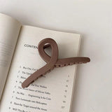 Suede Cross Hair Claw Barrettes for Women Girl