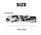 Rectangular Barettes Clip Acetate Sheet Spring Clip Hair Accessories