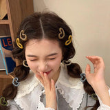 Y2K Heart Snap Hairpins Kids Hair Accessories