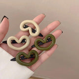 Y2K Heart Snap Hairpins Kids Hair Accessories
